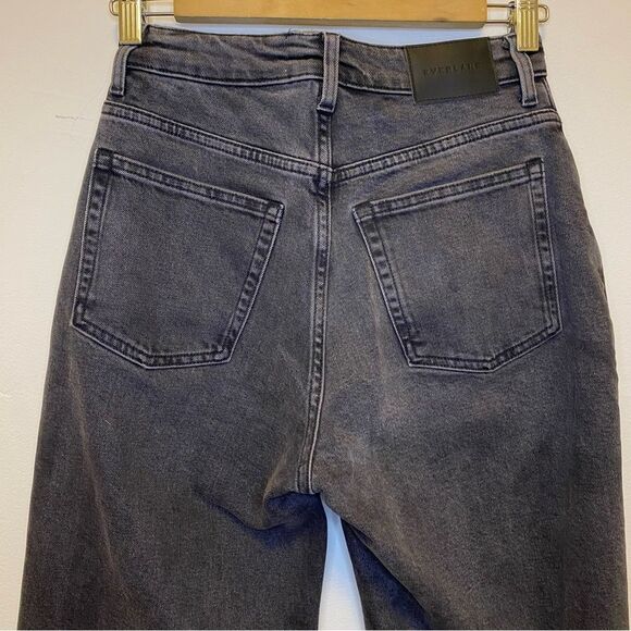 EVERLANE Curvy Hourglass Way-High Straight Leg Jeans Washed Black Gray 26 Long - Picture 11 of 14